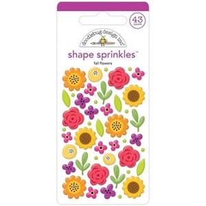 Fall Flowers Shape Sprinkles (7798)