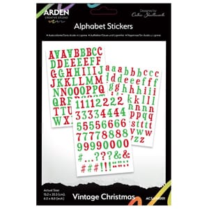 Arden Creative Studio Vintage Christmas 6x8 Inch Alphabet St