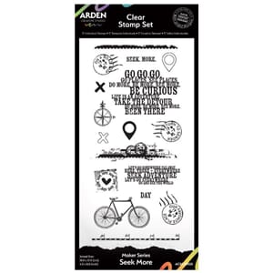 Arden Creative Studio Maker Series 4x8 Inch Clear Stamp Set