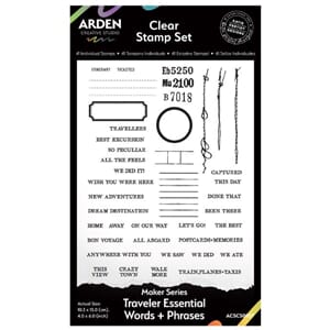 Arden Creative Studio Maker Series 4x6 Inch Clear Stamp Set