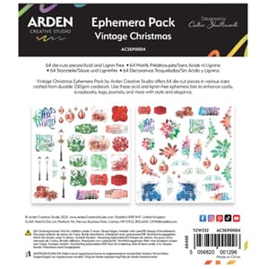 Arden Creative Studio Vintage Christmas Ephemera Pack (64pcs