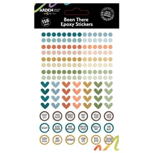 Arden Creative Studio Been There Epoxy Stickers (158pcs) by