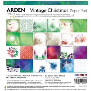 Arden Creative Studio Vintage Christmas 8x8 Inch Paper Pad (