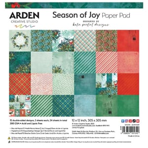 Arden Creative Studio Season of Joy 12x12 Inch Paper Pad (AC