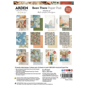 Arden Creative Studio Been There 6x8 Inch Paper Pad by Katie