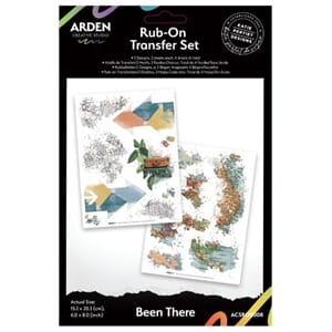 Arden Creative Studio Been There 6x8 Inch Rub-On Transfer Se
