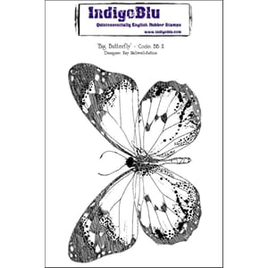 "IndigoBlu Big Butterfly Mounted A6 Rubber Stamp (BB II)
Big