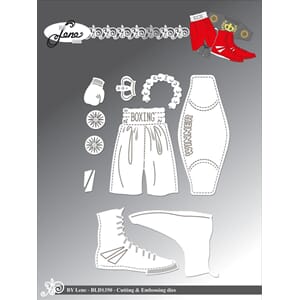 "By Lene Boxing-2 Cutting & Embossing Dies (BLD1350)
Boxing-