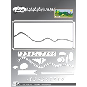 "By Lene Slimcard Landscape Cutting & Embossing Dies (BLD135