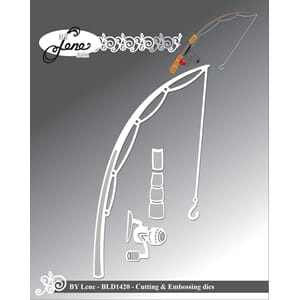 "By Lene Fishing Pole Cutting & Embossing Dies (BLD1420)
Fis