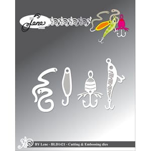 "By Lene Fishing Hooks Cutting & Embossing Dies (BLD1421)
Fi