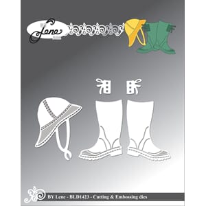 "By Lene Rubber Boots & Hat Cutting & Embossing Dies (BLD142