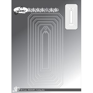 "By Lene Rectangle Slimcard Cutting & Embossing Dies (BLD145