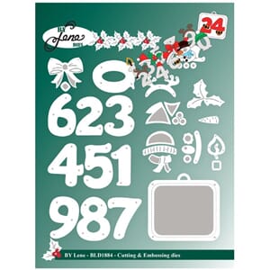 By Lene Christmas Numbers Cutting Dies (BLD1884)
