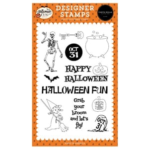 Carta Bella Grab Your Broom Clear Stamps (CBFUN383044)