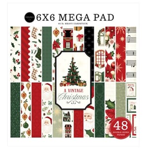 Carta Bella A Vintage Christmas 6x6 Inch Cardmakers Mega Pad
