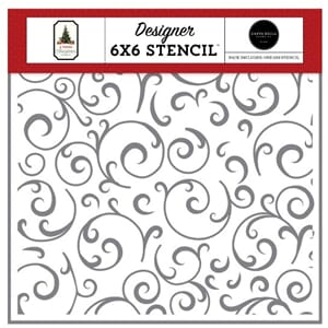 Carta Bella Season Greetings Swirls Stencil (CBVC384034)