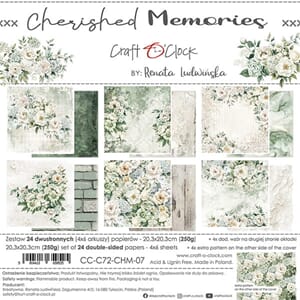 "Craft OClock Cherished Memories 8x8 Inch Paper Set (CC-C72-