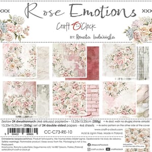 "Craft OClock Rose Emotions 6x6 Inch Paper Set (CC-C73-RE-10