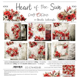 Craft O'Clock Heart of the Sun 12x12 Inch Paper Set (CC-C74-