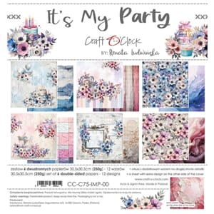 Craft O'Clock It's My Party 12x12 Inch Paper Set (CC-C75-IMP
