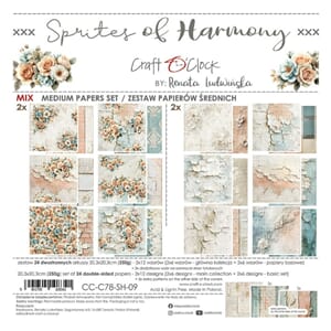 Craft OClock Sprites of Harmony 8x8 Inch Medum Papers Set (C