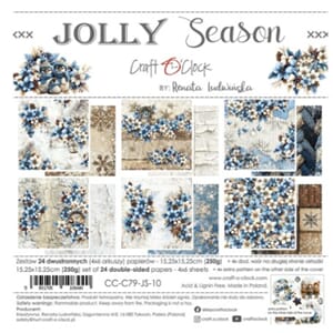 Craft OClock Jolly Season 6x6 Inch Paper Set (CC-C79-JS-10)