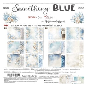 Craft OClock Something Blue 8x8 Inch Medium Papers Set