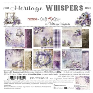Craft O'Clock Heritage Whispers 6x6 Inch Paper Set (CC-F39-H