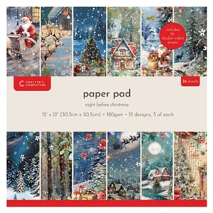Crafters Companion The Night Before Christmas 12x12 Inch Pap