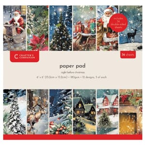 Crafters Companion The Night Before Christmas 6x6 Inch Paper