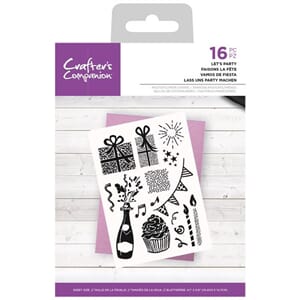 "Crafters Companion Lets Party Clear Stamps (CC-STP-LETPA)
L