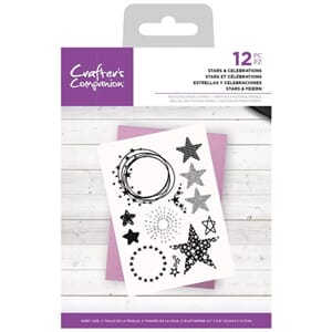 "Crafters Companion Stars & Celebrations Clear Stamps (CC-ST