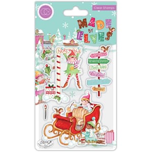 "Craft Consortium Made by Elves Sleigh Clear Stamps (CCSTMP0