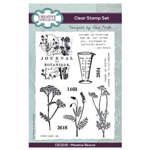 "Creative Expressions Sam Poole Clear Stamp A6 Meadow Beauty