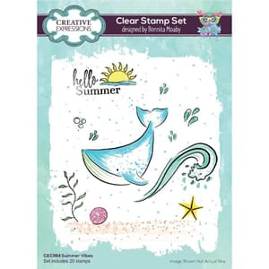 "Creative Expressions Bonnita Moaby Clear Stamp A5 Summer Vi