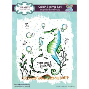 "Creative Expressions Bonnita Moaby Clear Stamp A5 Seas The