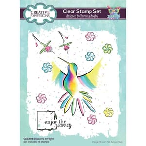 "Creative Expressions Bonnita Moaby Clear Stamp A5 Blossoms