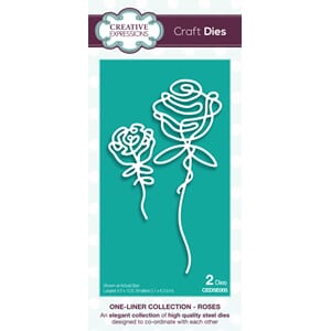Creative Expressions Paper Cuts One-Liner Collection Roses (