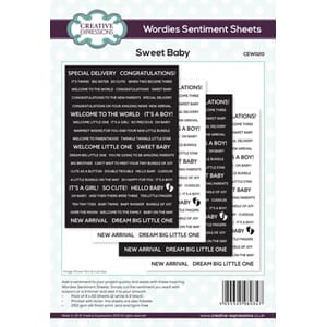 "Creative Expressions Wordies Sentiment Sheets 6x8 Inch Swee
