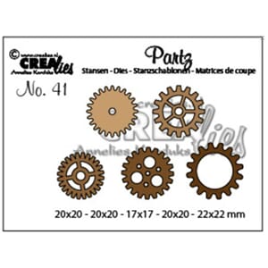 Crealies Partzz Dies No. 41 Gears Small (CLPartzz41)