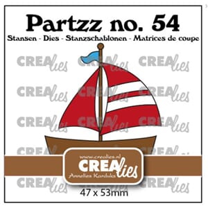 Crealies Partzz Dies No. 54 Sailing  Boat (CLPartzz54)