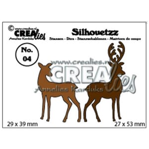 Crealies Silhouetzz Dies No. 4 2 Rendeer (CLSH04)