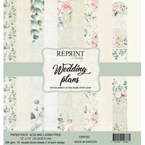 "Reprint Wedding Plans 12x12 Inch Paper Pack (CRP053)
Weddin