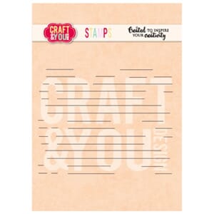 Craft & You Design Lined Paper Stamps (CS057)