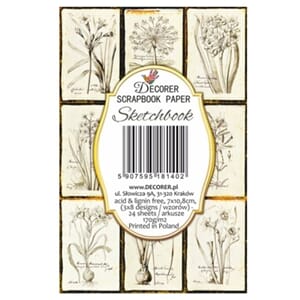 "Decorer Sketchbook Mini Paper Pack (DECOR-M140)
Sketchbook