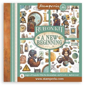 Stamperia A New Beginning Rub-On 15,5x15,5cm Assortment (6pc