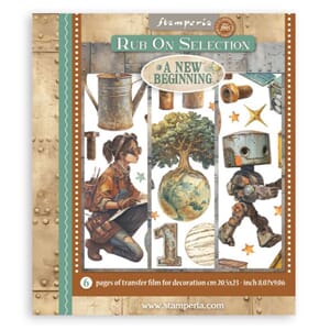 Stamperia A New Beginning Rub-On 20,5x23cm Assortment (6pcs)