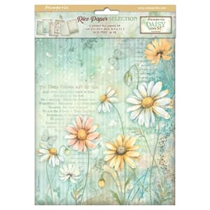 Stamperia Daisy Art A4 Rice Paper Selection  (DFSA4XDS)