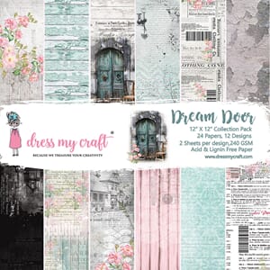 "Dress My Craft Dream Door 12x12 Inch Paper Pad (DMCP2839)
D